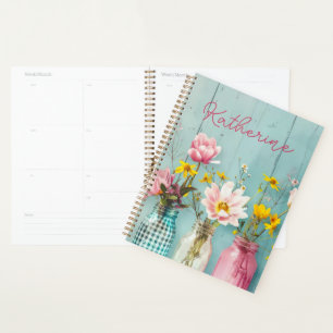 Agenda Primavera com Design de ventilador com nome