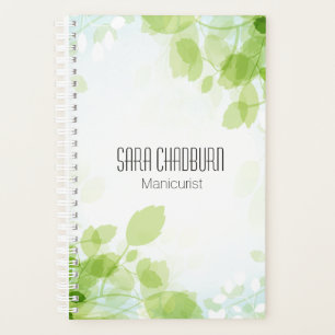 Agenda Primavera deixa um verde aquarela com nome