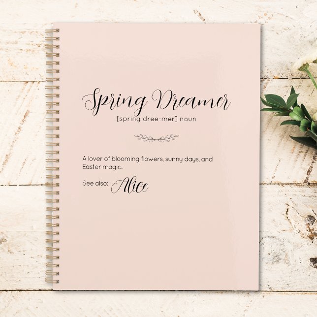 Agenda Primavera Dreamer Easter Bunny Planner - Rosa Esbr (Spring Dreamer Easter Bunny Planner – Blush Pink)