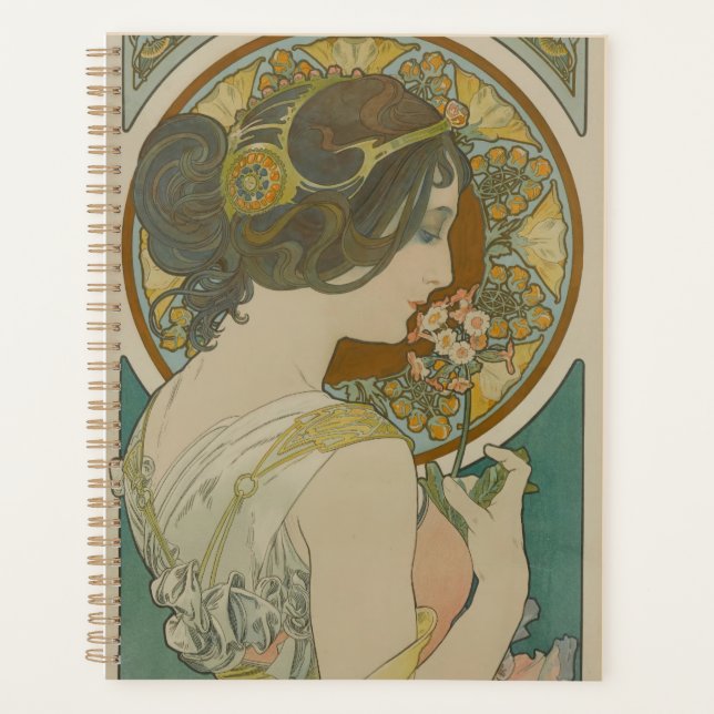 Agenda Primavera por Alphonse Mucha (1899) (Frente)