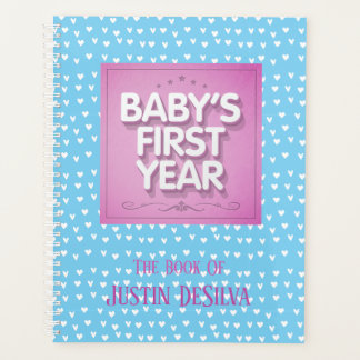 Agenda Primeiro ano do bebê personalizado