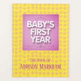 Agenda Primeiro ano do bebê personalizado