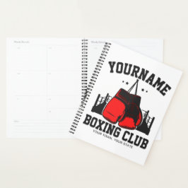 Agenda Pro Boxer ADD NAME - Luvas vermelhas Formação em A