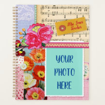 Professor de escola doméstica de arte em colagem d