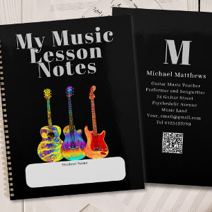Agenda Professor de Guitarra Lições de Música Aluno Perso