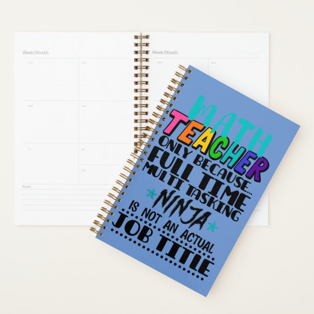 Agenda Professor de Matemática Somente Porque Multitarefa (Exibição)