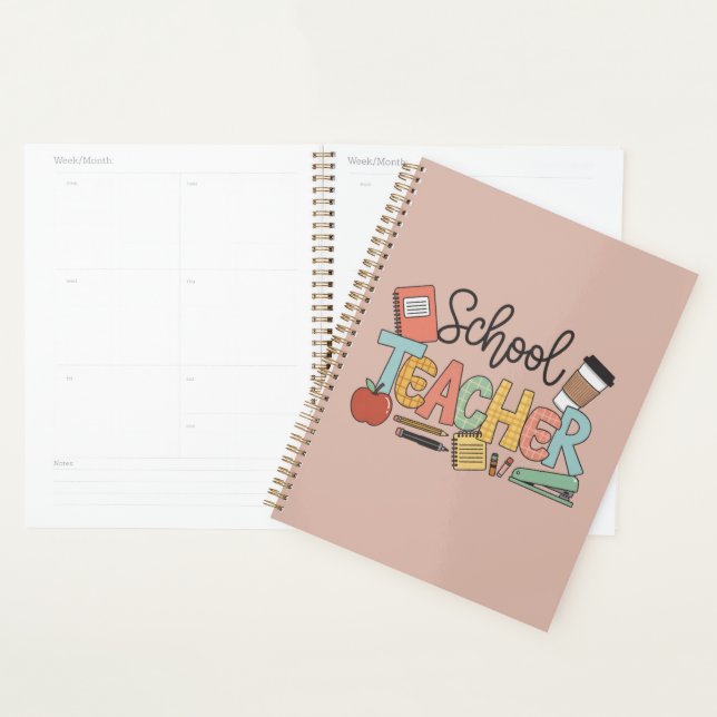 Agenda Professor Escolar Ensinando Presentes de Líderes F (Exibição)