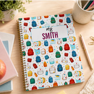 Agenda Professor personalizado - Nome personalizado de vo