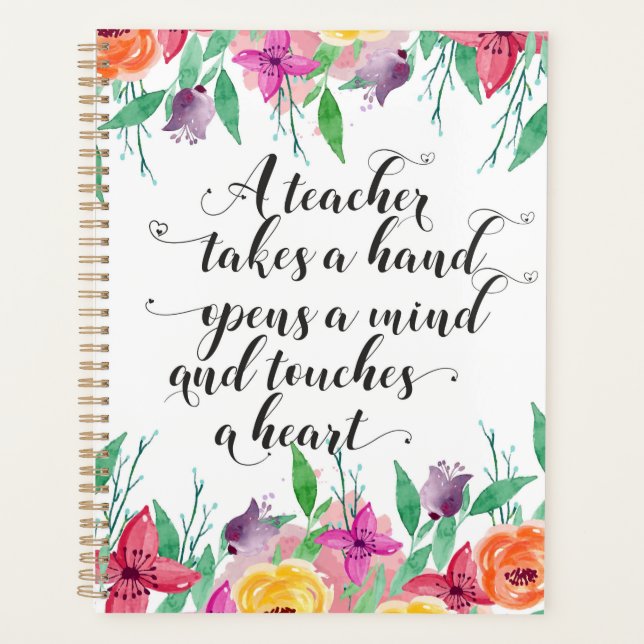 Agenda Professor que dá boas-vindas a professor de volta  (Frente)