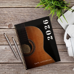 Agenda Professora De Música Guitarra Musicista Foto Moder