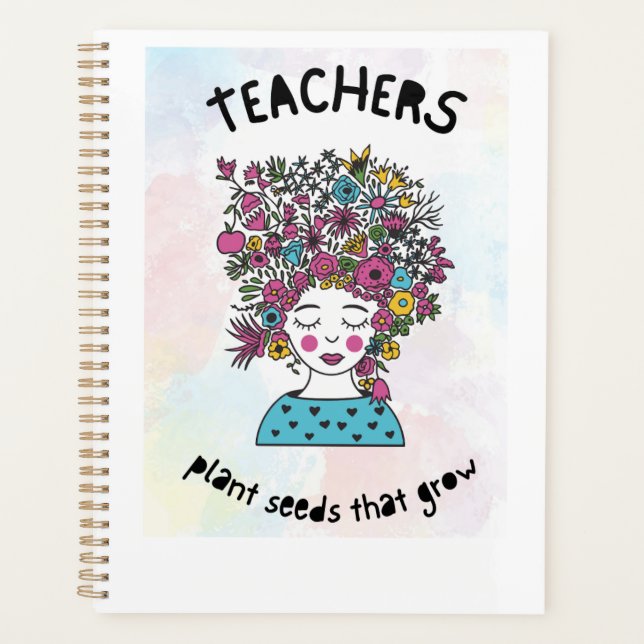 Agenda Professores Plantam Sementes Professora Obrigado P (Frente)