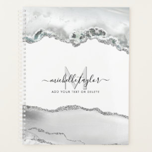 Agenda Profissional Elegante de Maquiagem de Beleza Monog