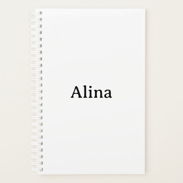 Agenda Promoção de Marca Simples pequeno 5.5" x 8.5" (Frente)