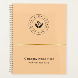 Agenda Promocional de texto e logotipo personalizado mini