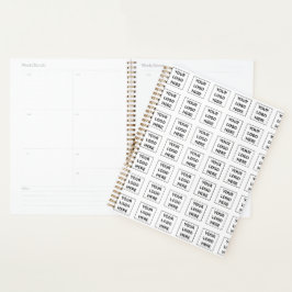 Agenda Promocional de texto e logotipo personalizado mini