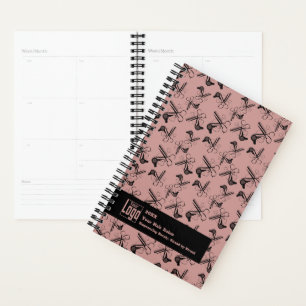 Agenda Promocional Hird Stylist Ferramentas Padrão Cor-de