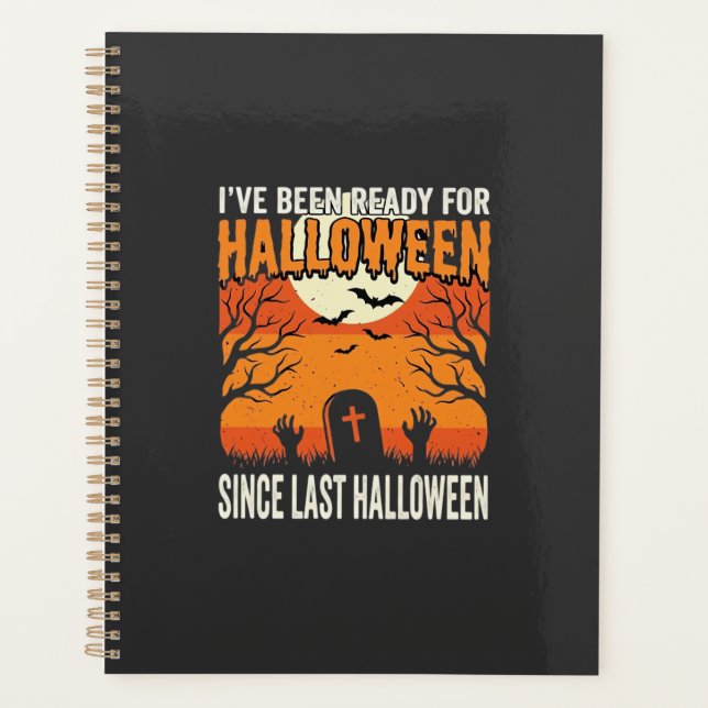 Agenda Pronto Para O Design De Cemitério De Halloween_1 (Frente)