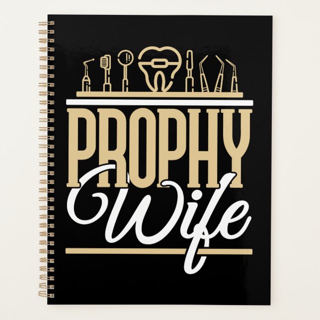 Agenda Prophy Wife Dentista Higienista Dental Mulheres (Frente)