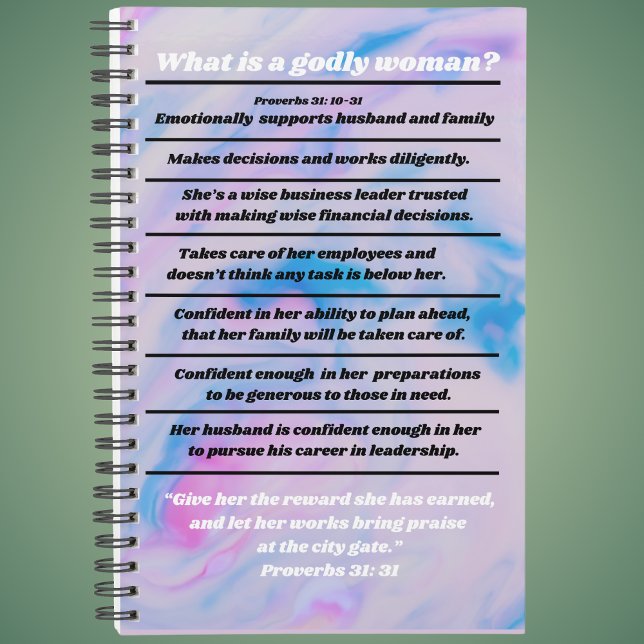 Agenda Proverbos Infográficos Ideal Para Mulher Cristã 31 (Criador carregado)