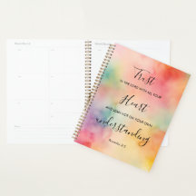 Proverbs 3:5 Design de Aquarela Cristã