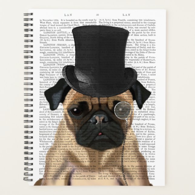 Agenda Pug, Chapéu Formal e Chapéu (Frente)