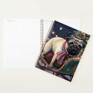Agenda Pug Christmas Fesason Season