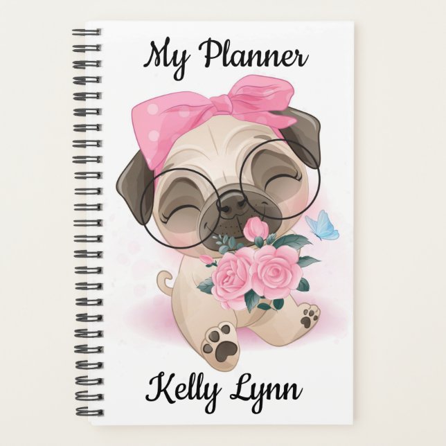 Agenda Pug Gato (Frente)