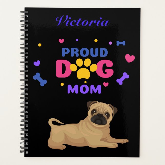 Agenda Pug Orud Dog Mãe (Frente)