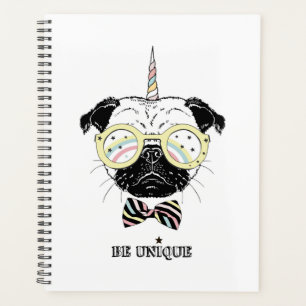 Agenda Pug Unicorn   Ser único