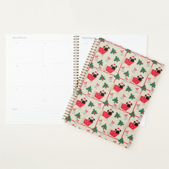 Agenda Puggy Christmas Planner (Exibição)