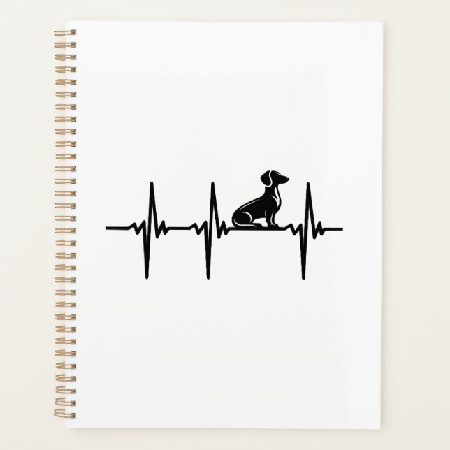 Agenda Pulsação Para Cães Dachshund Leais (Frente)