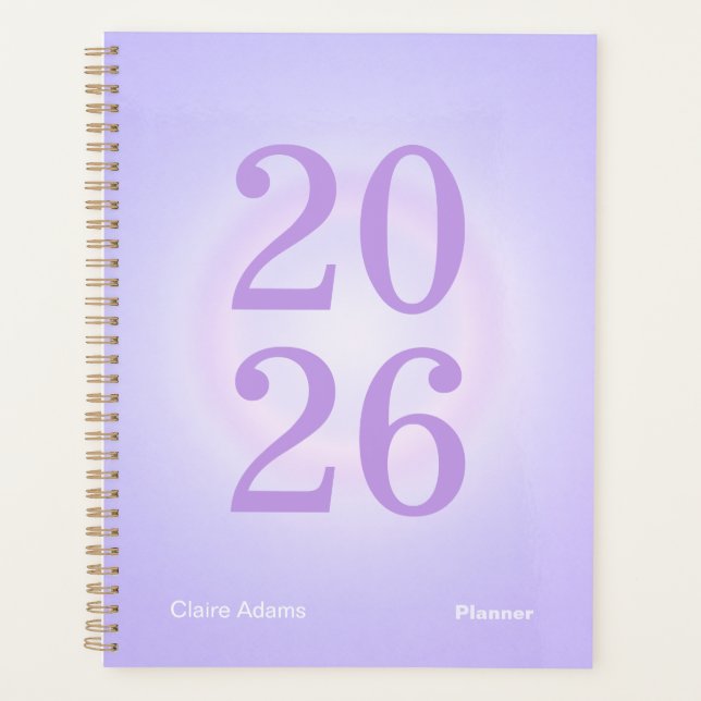 Agenda Purple Aura Big Year Planner (Frente)