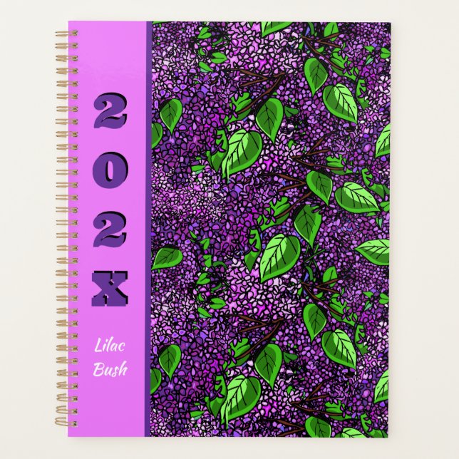 Agenda Purple Lilac New Hampshire State Flower (Frente)