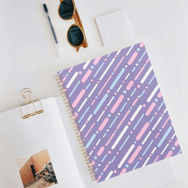 Agenda Purple Line Pattern Planner (Criador carregado)