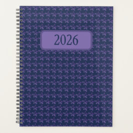 Agenda Purple Watercolor Blooms