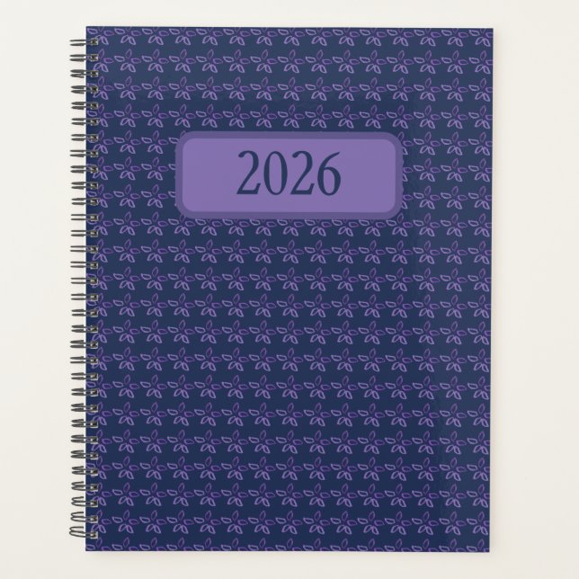 Agenda Purple Watercolor Blooms (Frente)