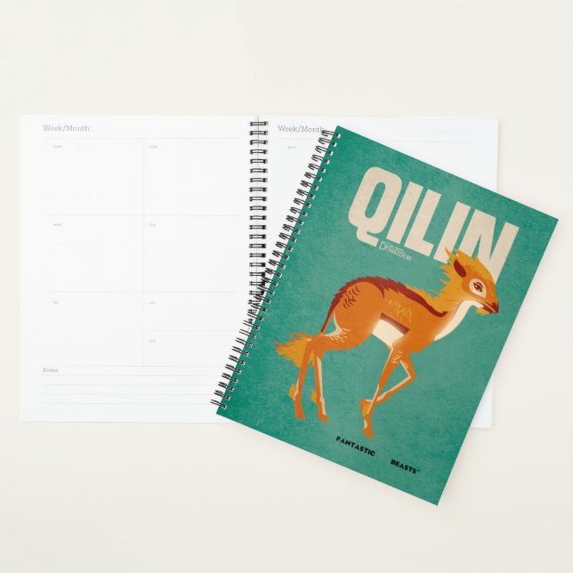 Agenda Qilin Vintage Graphic (Exibição)