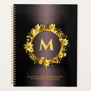 Agenda Quadro Dourado de esculpimento do Laurel Leaf No