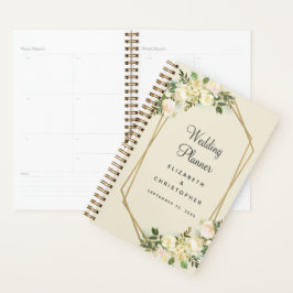 Agenda Quadro Dourado para Cachorros Elegante do Planejad