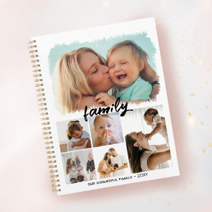 Agenda Quadro Simples de Colagem de Fotografias Múltiplas