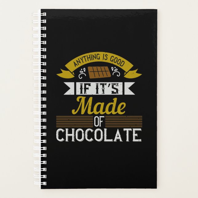 Agenda Qualquer Coisa É Boa Se É Feita De Chocolate (Frente)