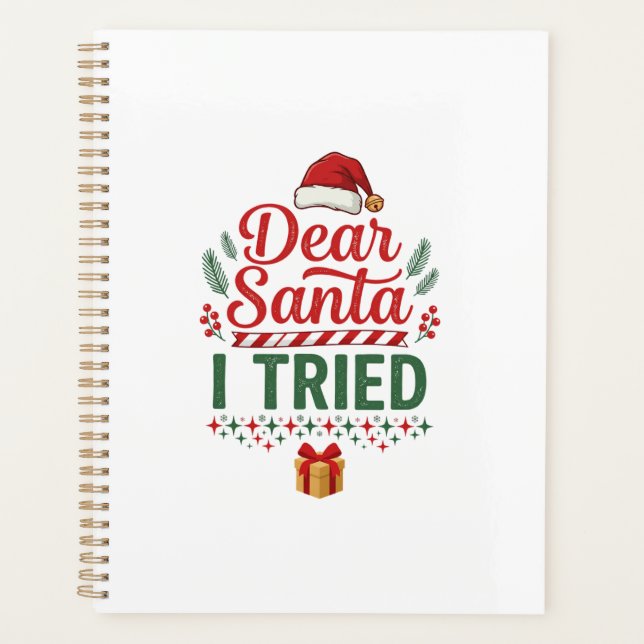 Agenda Querido Papai Noel Tentou Caixa de Presente de Cha (Frente)