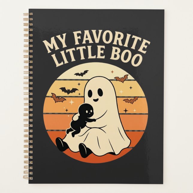 Agenda Querido Pequeno Boo Fantasma de Halloween Bebê Ret (Frente)