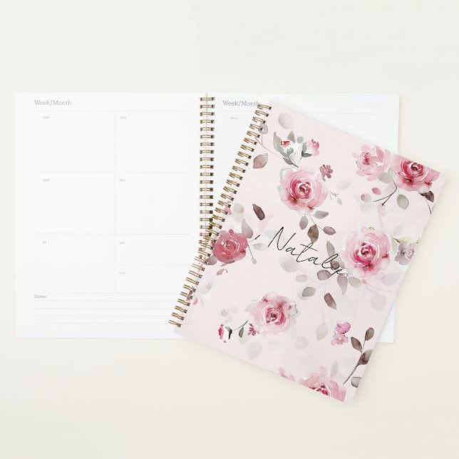 Agenda Quic Romântico - Cor-de-rosa (Exibição)