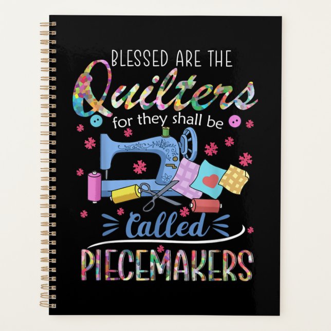 Agenda Quiltros Abençoados Piecemakers Quilting Sewing Gi (Frente)