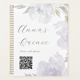 Agenda Quinceanera Purple Floral Cód.