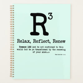 Agenda R3: Relaxe, Reflita, Renove