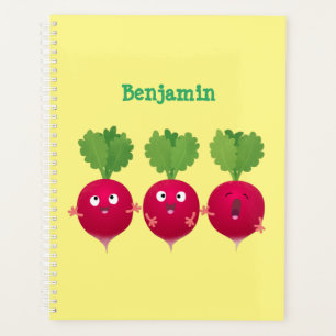 Agenda Rabanetes cúbicos cantando legumes trio