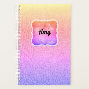 Agenda Rainbow Faux Leather Parece Moderno Planner