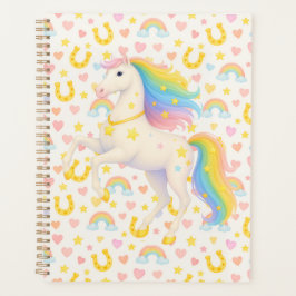 Agenda Rainbow Horses Planner for Kids — Cooper & Cody, C